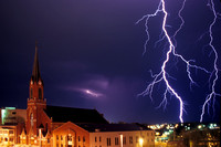 St Peters Church Lightning